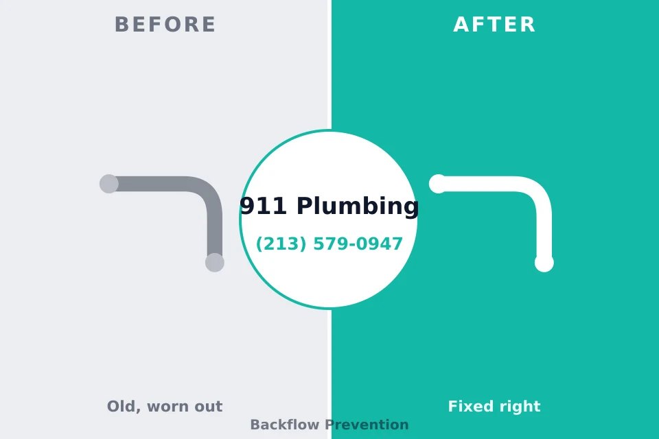 Before and after: plumbing company Succasunna, NJ